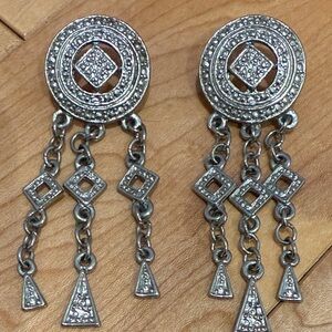 Elegant Silver Dangle Earrings